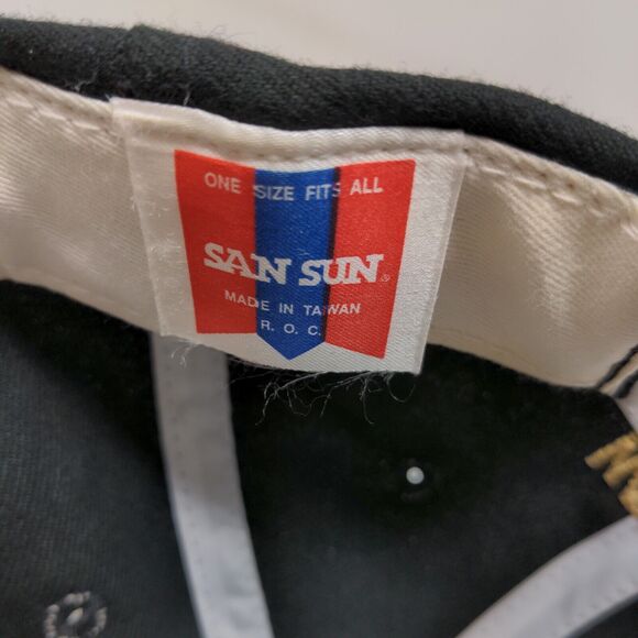 San Sun Men's Snapback Hat Black OSFA WRTV6 Sportsnuts Ed Sorensen Vintage - Picture 11 of 11